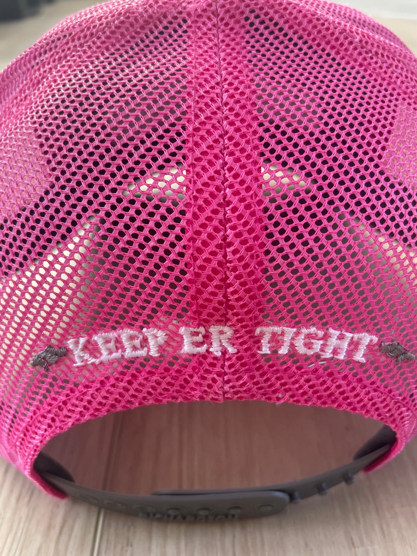 Camel Towing Trucker Hat Pink