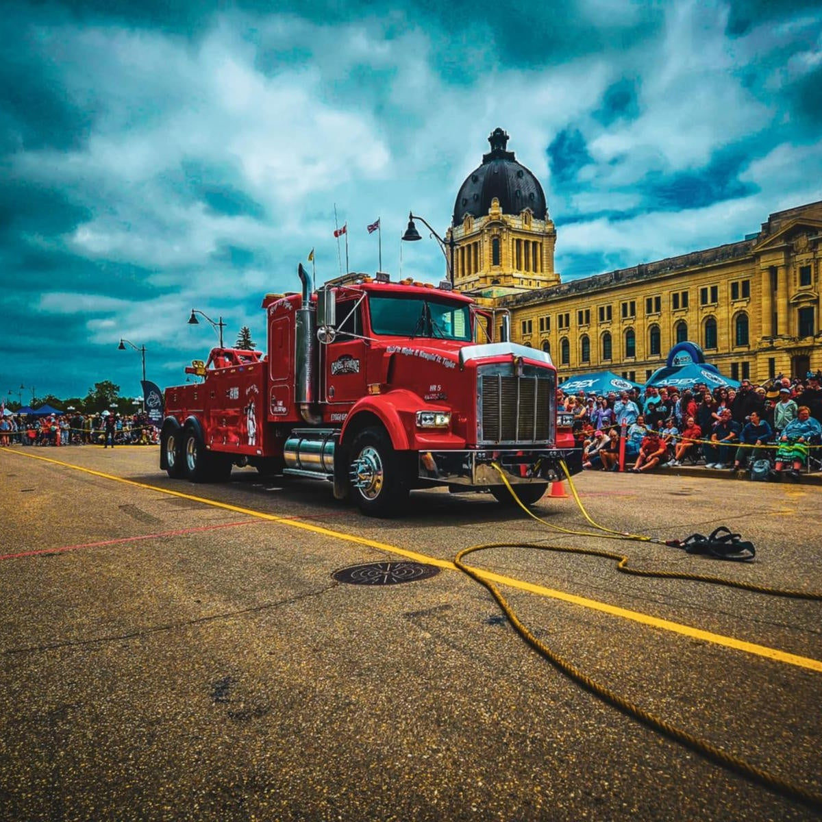 Canada Day Tow truck pull
