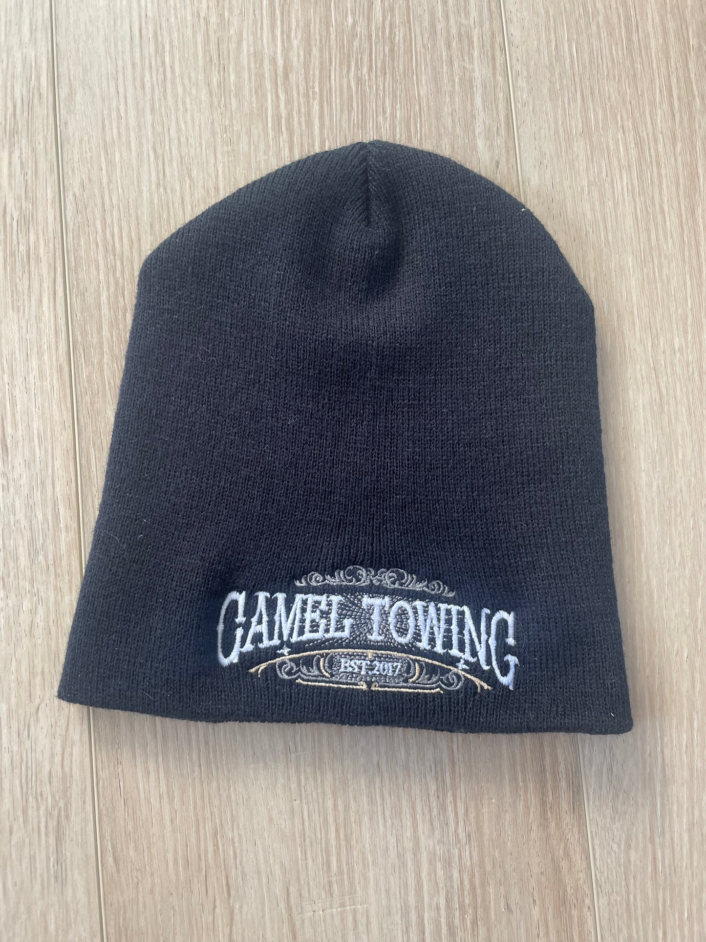 Camel Towing Black Beanie
